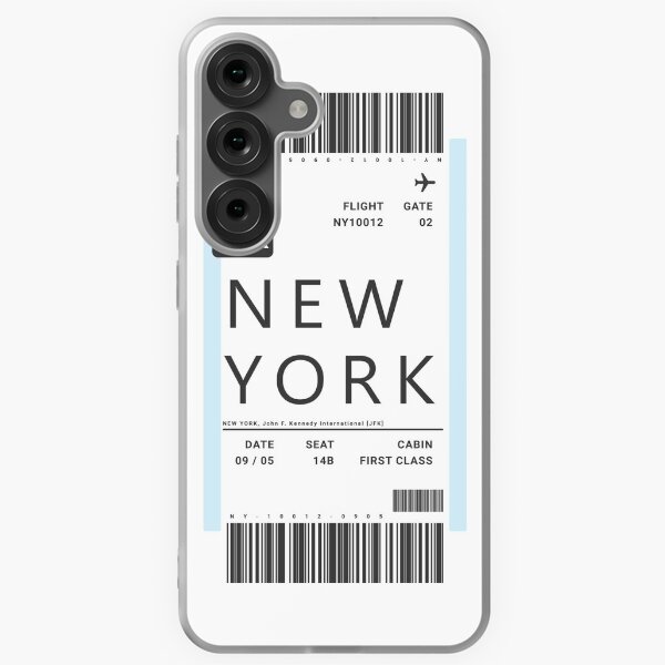 Aperçu de l'œuvre Billet d'avion New York Boarding Pass créée et vendue par ind3finite.