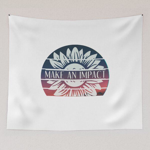 Item preview, Make An Impact - Retro Purple Sunset Flower designed and sold by yurahbom.