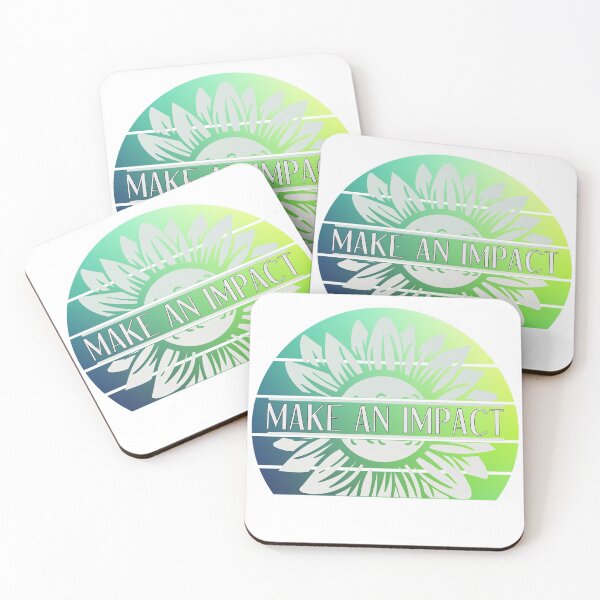Item preview, Make An Impact - Retro Green And Blue Flower designed and sold by yurahbom.