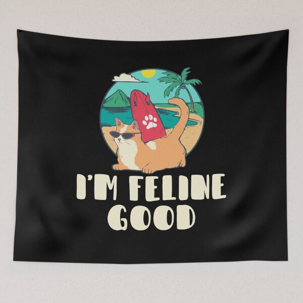 Item preview, I'm Feline Good Cat Kitten Witty Cat Lover designed and sold by Dressed For  Duty.
