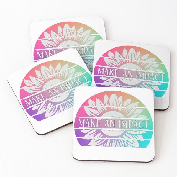 Item preview, Make An Impact - Retro Rainbow Flower designed and sold by yurahbom.