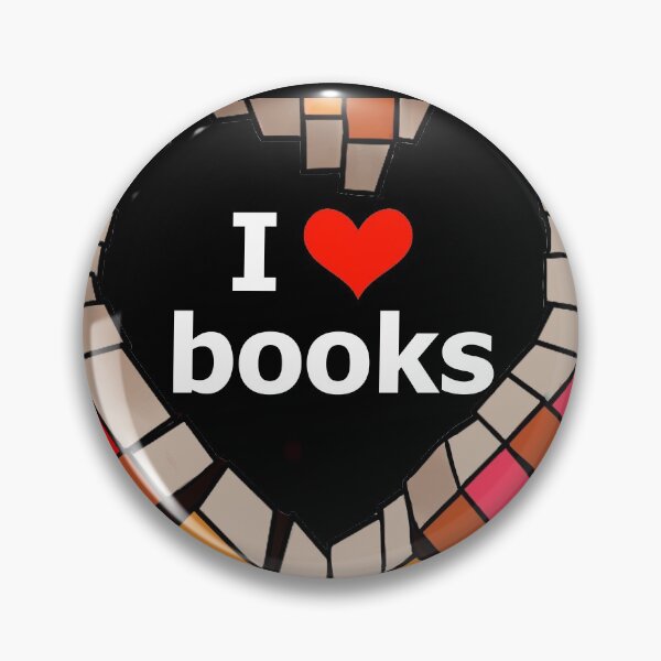 Item preview, Book obsessed, I love books so much drawing designed and sold by BeccaKenDesigns.