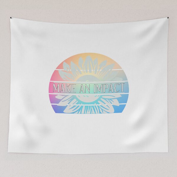 Item preview, Make An Impact - Retro Rainbow Flower designed and sold by yurahbom.