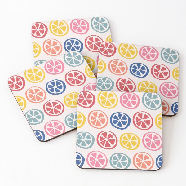 Item preview, tropical lemon slices pattern colorful summer designed and sold by neopop.