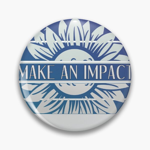 Item preview, Make An Impact - Retro Blue Flower designed and sold by yurahbom.