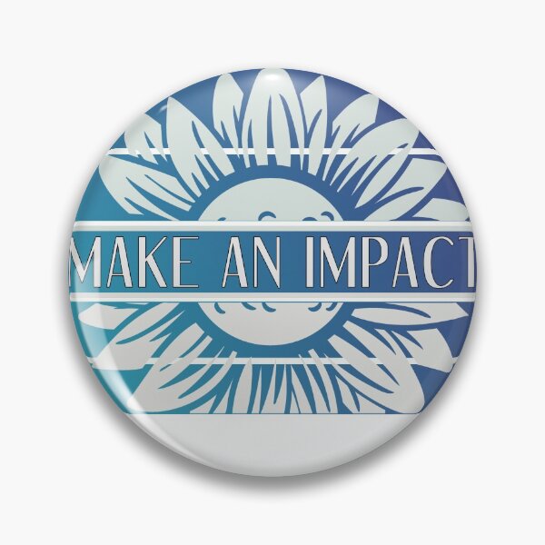 Item preview, Make An Impact - Retro Deep Blue Flower designed and sold by yurahbom.