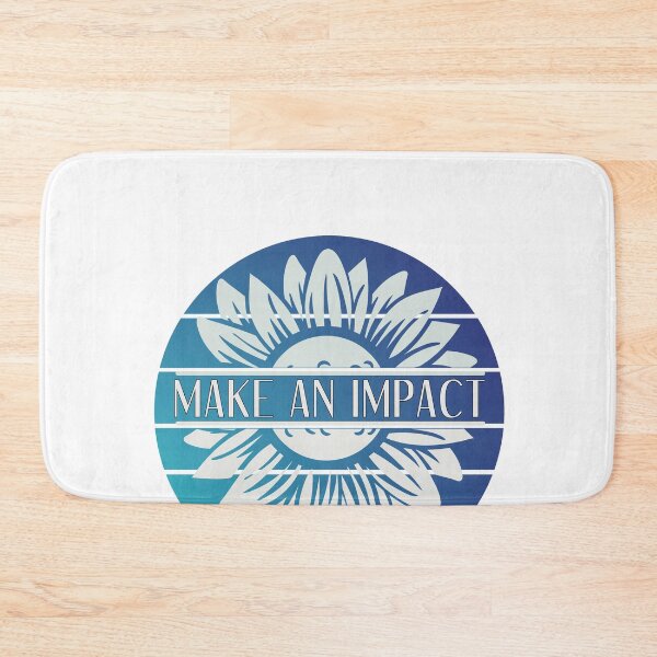 Item preview, Make An Impact - Retro Deep Blue Flower designed and sold by yurahbom.