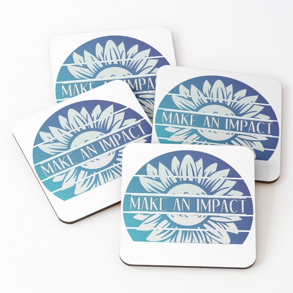Item preview, Make An Impact - Retro Deep Blue Flower designed and sold by yurahbom.