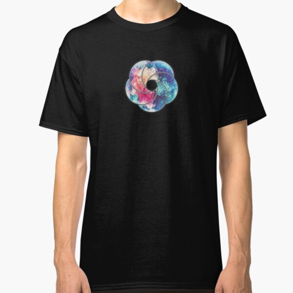 Geometry Triangle Wave Multicolor Mosaic Pattern - (HDR - Low Poly Art) Classic T-Shirt