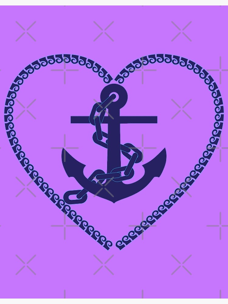 "Anchor Heart" Poster for Sale by PursueJoy Redbubble