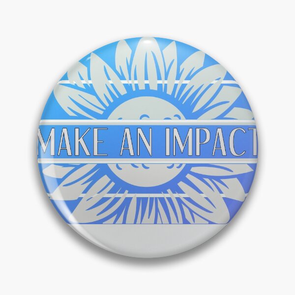 Item preview, Make An Impact - Retro Blue - Ish Flower designed and sold by yurahbom.