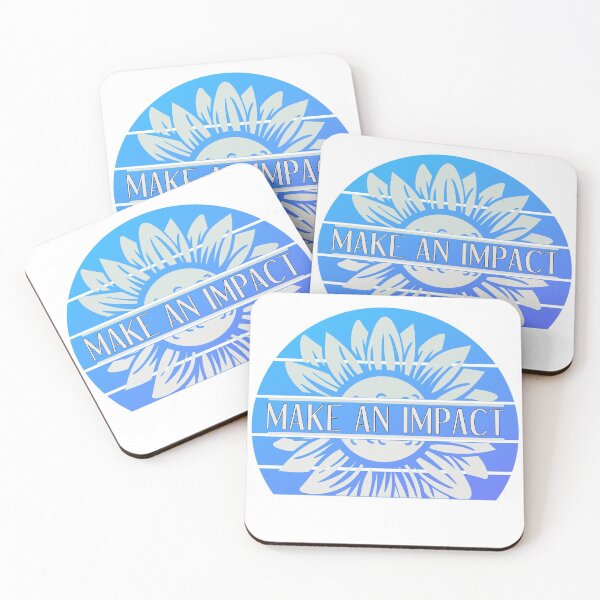 Item preview, Make An Impact - Retro Blue - Ish Flower designed and sold by yurahbom.