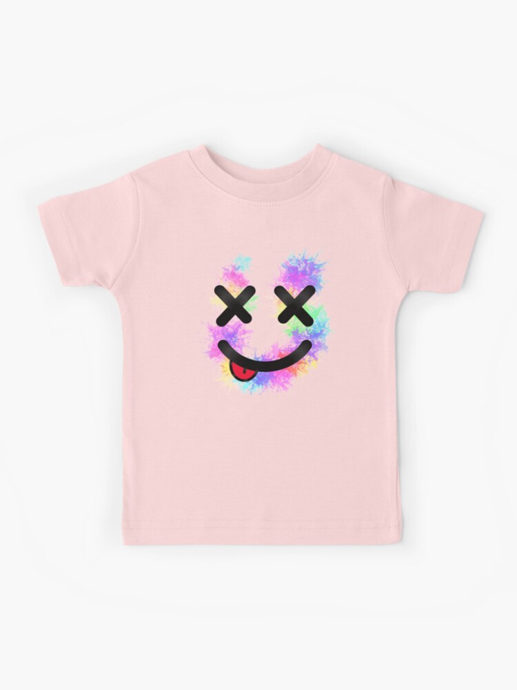 funny colorful dead face emoji design