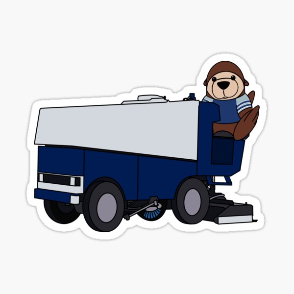 “Butter the Otter Zamboni Driver” Sticker for Sale by ButterTheOtter