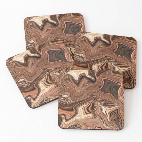 Item preview, Pastel Light & Dark Brown in Marble Style designed and sold by Flydea.