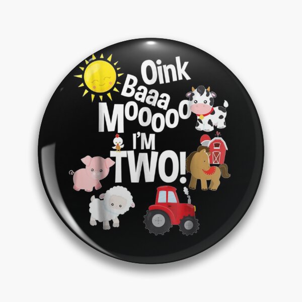 Item preview, Oink Baa Moo I'm 2 Farm Theme Birthday 2 Yrs Old  designed and sold by IFFOUR.