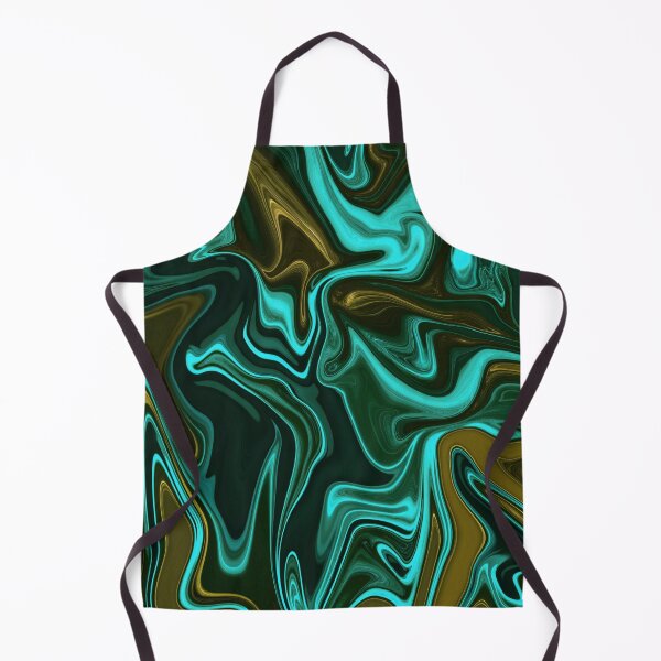 Item preview, Pastel Green Fluid on Glossy Turquoise Color designed and sold by Flydea.