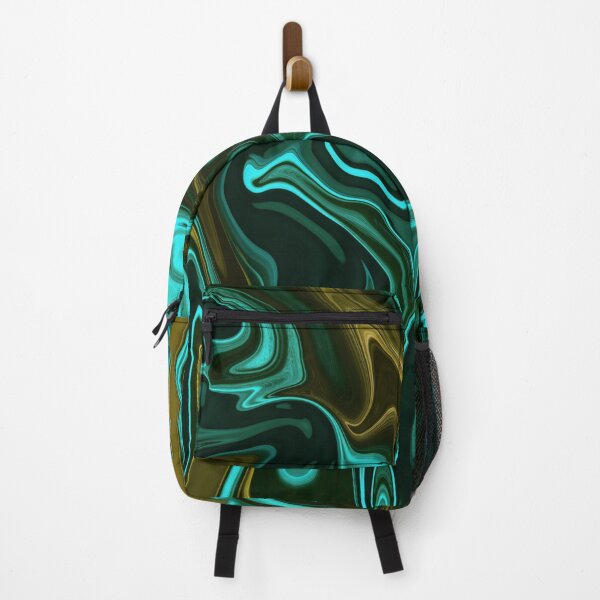 Item preview, Pastel Green Fluid on Glossy Turquoise Color designed and sold by Flydea.