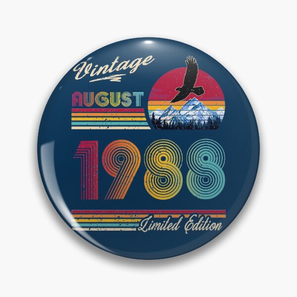 Item preview, Vintage August 1988 Birthday designed and sold by GreenSplash.
