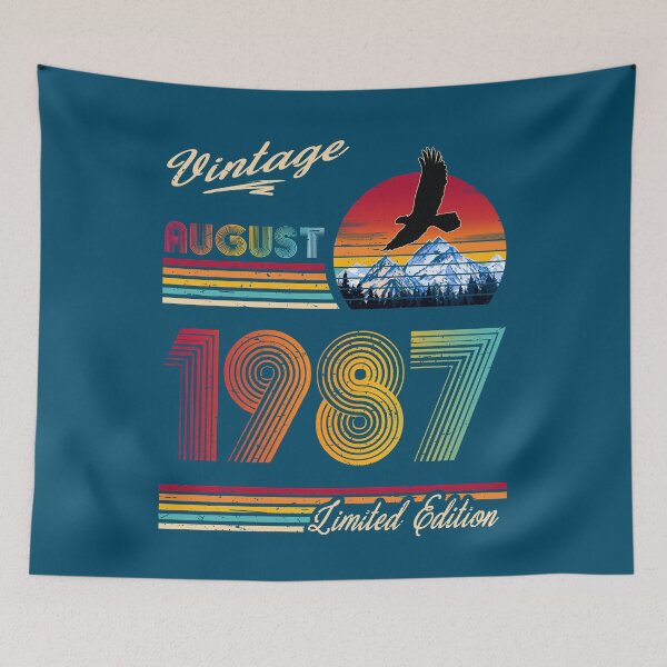 Item preview, August 1987 Birthday designed and sold by GreenSplash.