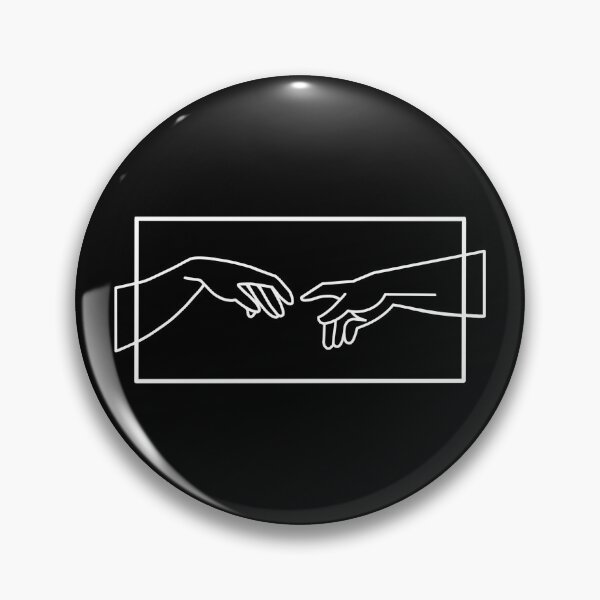 Item preview, Michelangelo Hands Outline designed and sold by thebrirose.