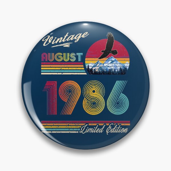 Item preview, Vintage August 1986 Birthday designed and sold by GreenSplash.