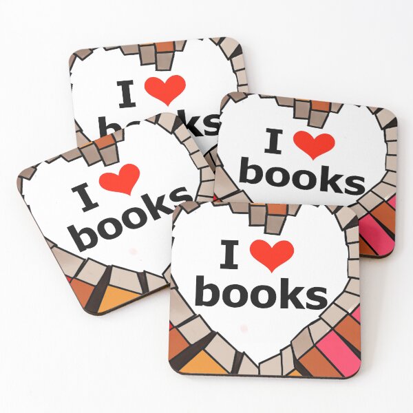 Item preview, Book obsessed, I love books so much drawing designed and sold by BeccaKenDesigns.