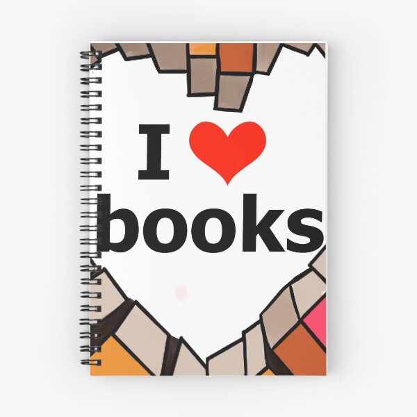 Item preview, Book obsessed, I love books so much drawing designed and sold by BeccaKenDesigns.