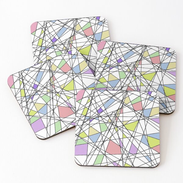 Item preview, Random Geometric Rainbow Shapes designed and sold by KahviCoffee.