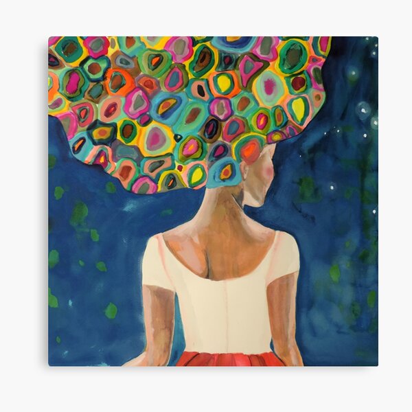 dans la nuit Canvas Print