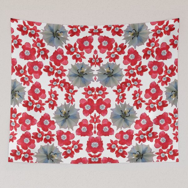 Item preview, Red Tulip Flowers Pattern designed and sold by AHMTheBeesTees.