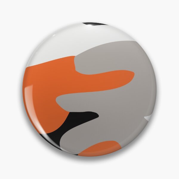 Item preview, Orange Black Grey Camo Camouflaged Army Pattern designed and sold by Too Sweet.