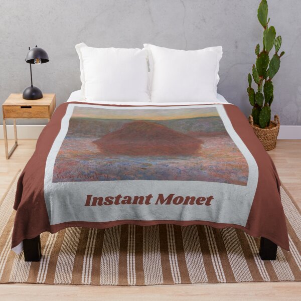 Item preview, Instant Monet - Haystacks Thaw Sunset 1890-1891 Monet designed and sold by molamode.
