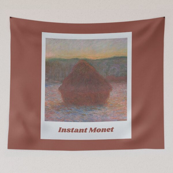 Item preview, Instant Monet - Haystacks Thaw Sunset 1890-1891 Monet designed and sold by molamode.