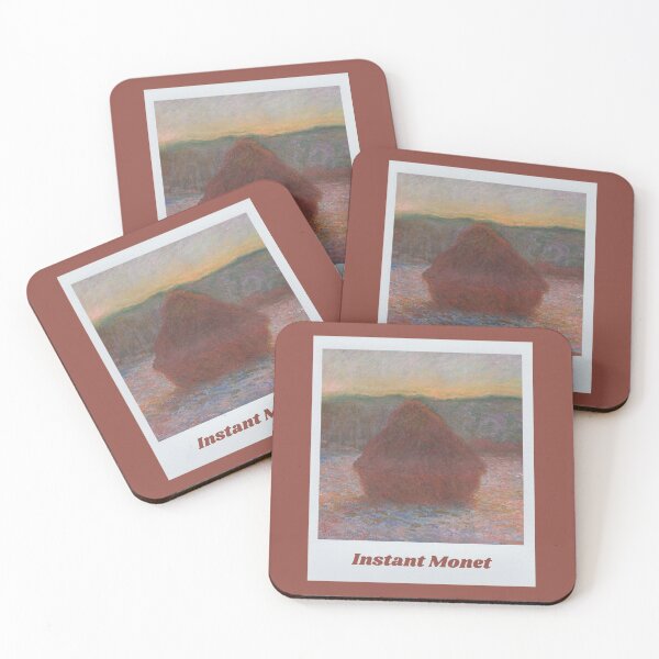 Item preview, Instant Monet - Haystacks Thaw Sunset 1890-1891 Monet designed and sold by molamode.