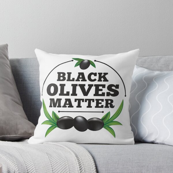 Item preview, Black Olives Matter humor text design designed and sold by BLMcreations.