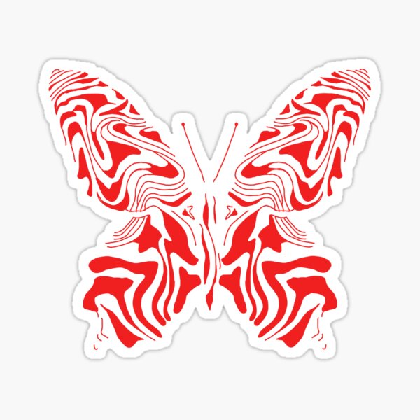 Butterfly Trippy Stickers for Sale  Redbubble