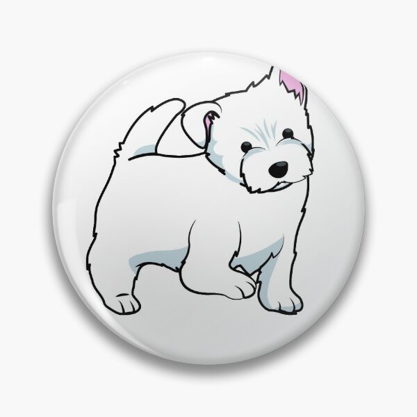 Item preview, Westie puppy designed and sold by ToonTrove.