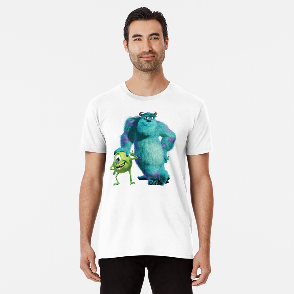 Monsters Inc Men's Mike and Sully Scarers Black T-Shirt