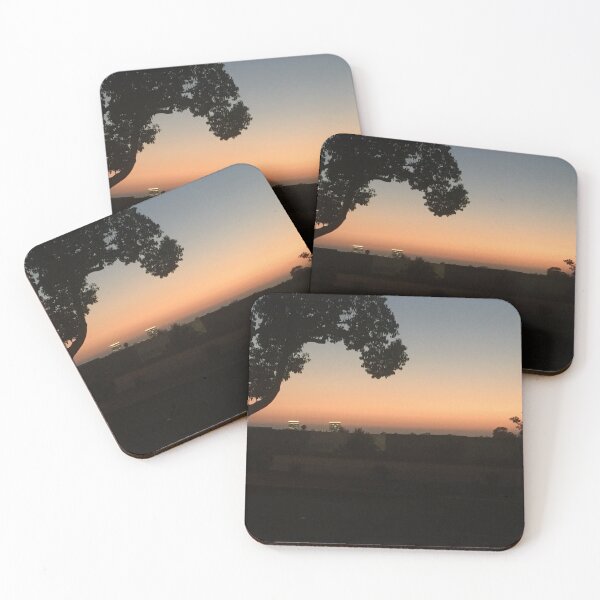 Item preview, Gradient Sky Sunset Photo Yellow/Orange/Blue Sky w/Trees designed and sold by ShaunSandhu.