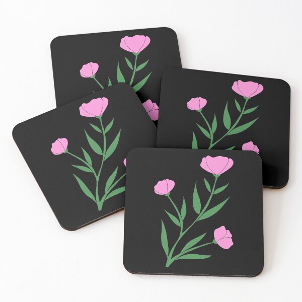 Item preview, Colored Floral Design on Black  designed and sold by CaptinAubs.