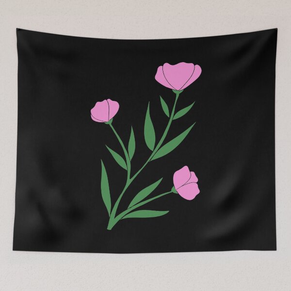 Item preview, Colored Floral Design on Black  designed and sold by CaptinAubs.