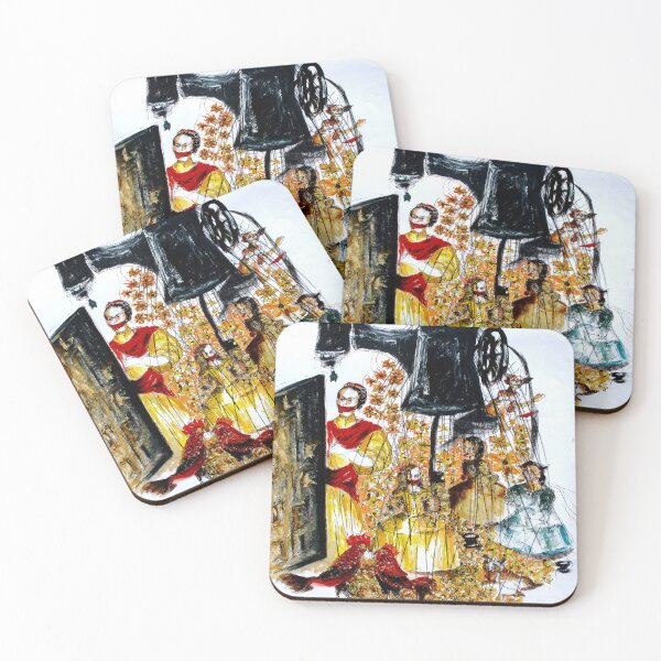 Item preview, Surreal Frida and the Meninas sew, Olimpya Ortiz, Backroom Art designed and sold by The Sr Corchea Backroom Art.