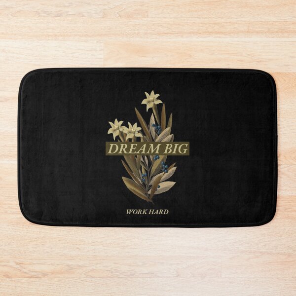 Item preview, Dream Big Work Hard Floral designed and sold by Wachi-A.