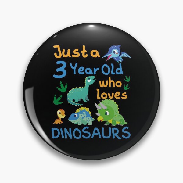 Item preview, Just a 3 Year Old Who Loves Dinosaurs designed and sold by Adonalyn.