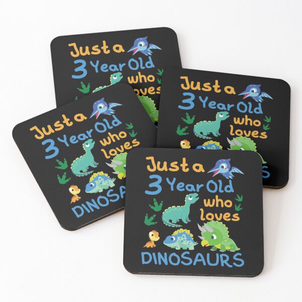 Item preview, Just a 3 Year Old Who Loves Dinosaurs designed and sold by Adonalyn.