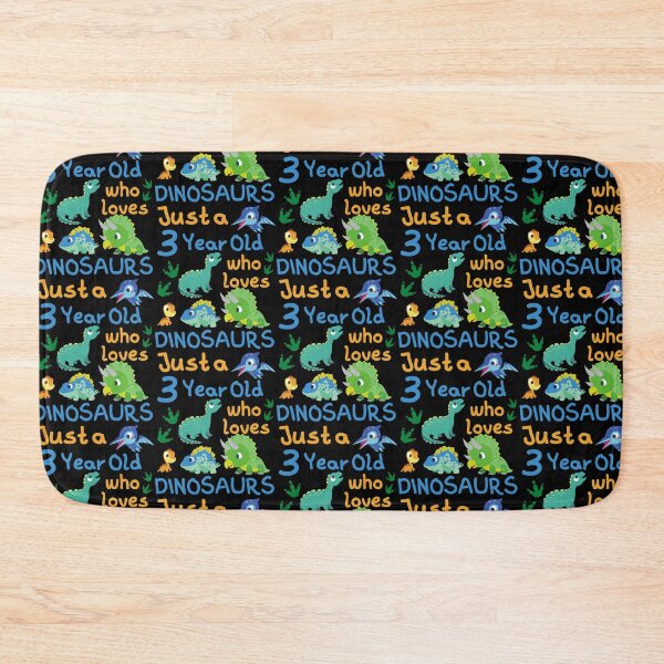 Item preview, Just a 3 Year Old Who Loves Dinosaurs designed and sold by Adonalyn.