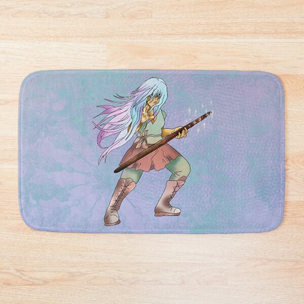 Item preview, Druid girl with a wood staff designed and sold by CuisineCat.