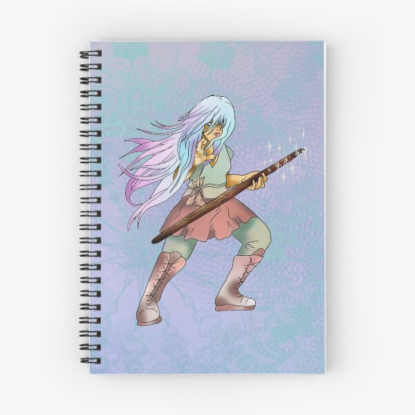 Item preview, Druid girl with a wood staff designed and sold by CuisineCat.