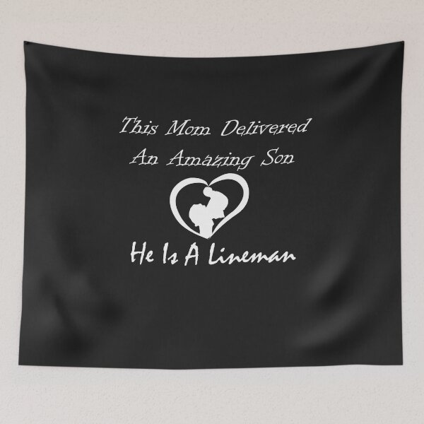 Item preview, This Mom Delivered An Amazing Son, He Is A Lineman Essential T-shirt. designed and sold by hichamchim.